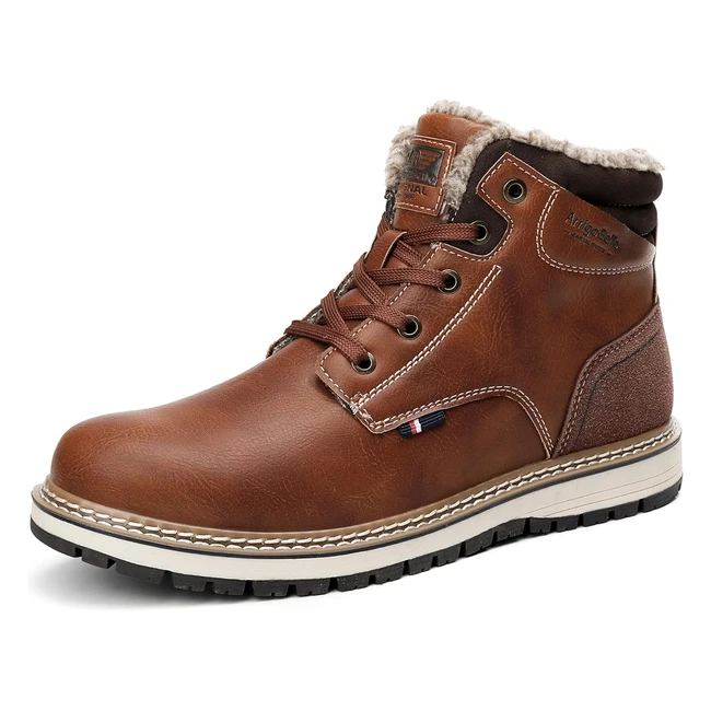 Chaussure homme hiver chaud avec fourrure - Taille 41-46 - Antidérapant - Livraison gratuite