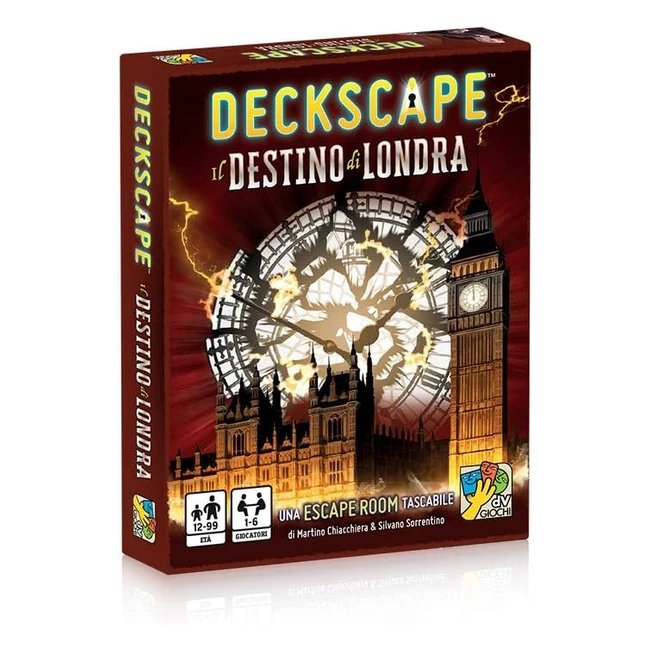 Juego de Escape Deckscape El Destino de Londres DVG4477 - ¡Resuelve los Enigmas y Salva Londres!