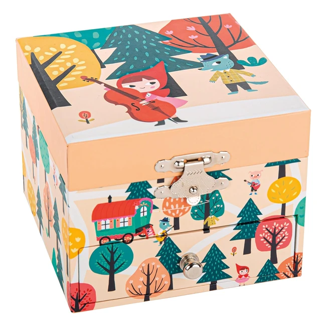 Trousselier Petit Chaperon Rouge - Boîte à Trésors Bijoux Musicale - Idéal Cadeau Enfant - Lullaby de Schubert
