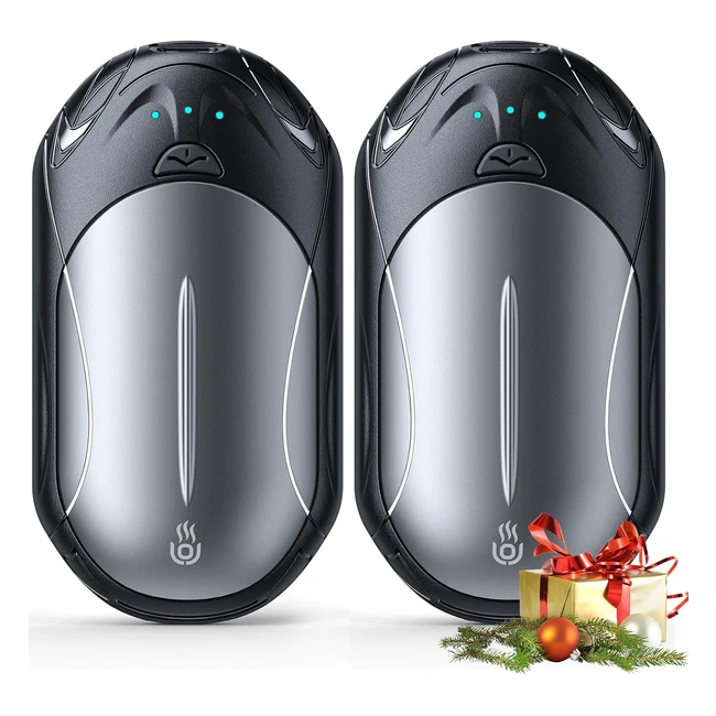 2pack Rechargeable Hand Warmer 6000mAh - Portable Pocket Warmer - 3 Heating Mode