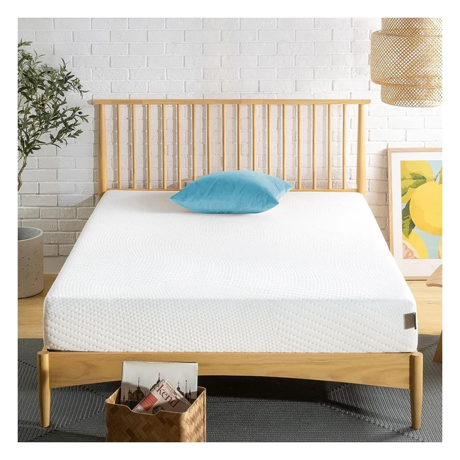 Matelas Zinus Green Tea Essential - Mousse à mémoire de forme - 7 zones - 90 x 190 cm