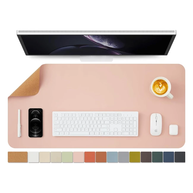 Cork Desk Mat - Dualsided Eco-friendly Versatile - Ideal for Office and Home -