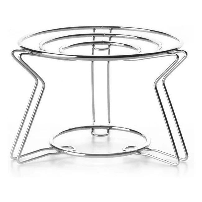 Supporto Quemador Ibili in Acciaio Inox Argento - Referenza XYZ - Ideale per Cucina Salutare