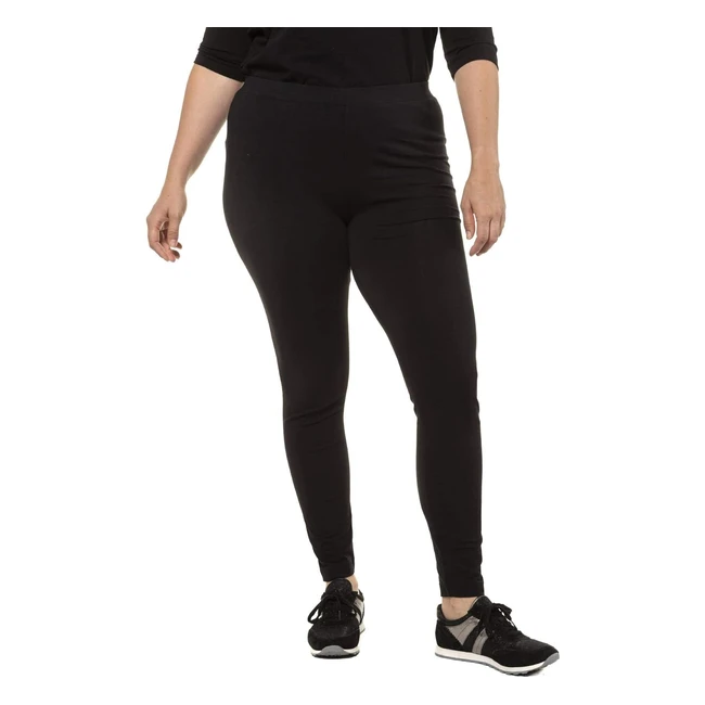 Leggings Ulla Popken Donna Nero 6062 - Spedizione Gratuita
