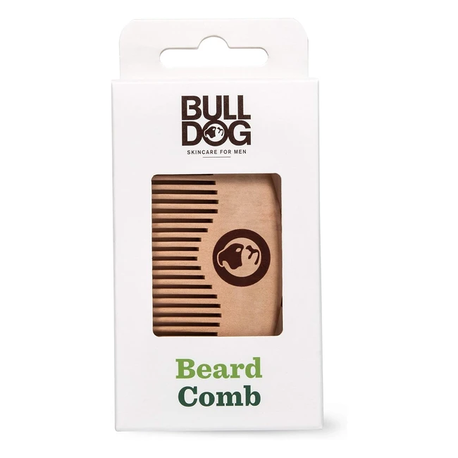 Pettine per Barba Bulldog - Facile da Usare e in Legno di Pesca