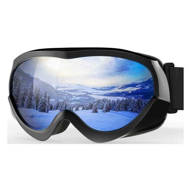 OutdoorMaster Kids Ski Goggles - Helmet Compatible - UV Protection