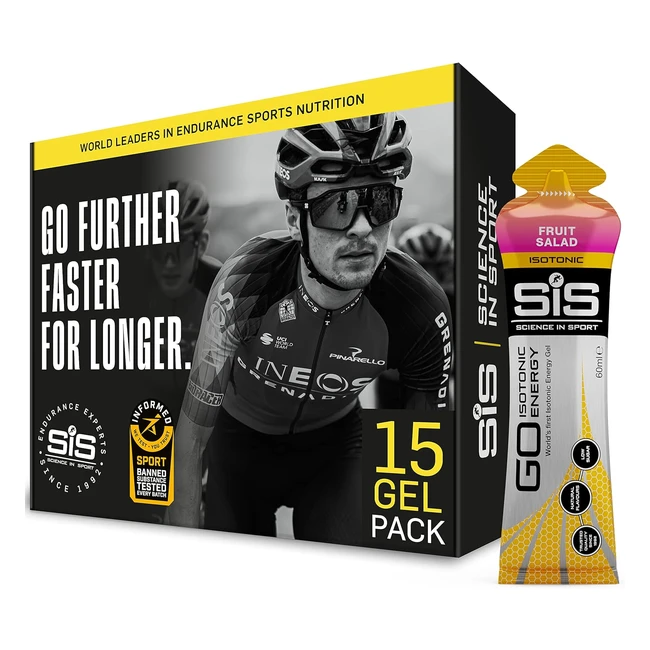 Science in Sport Go Isotonic Energy Gels - Fruit Salad Flavour - 15 Pack