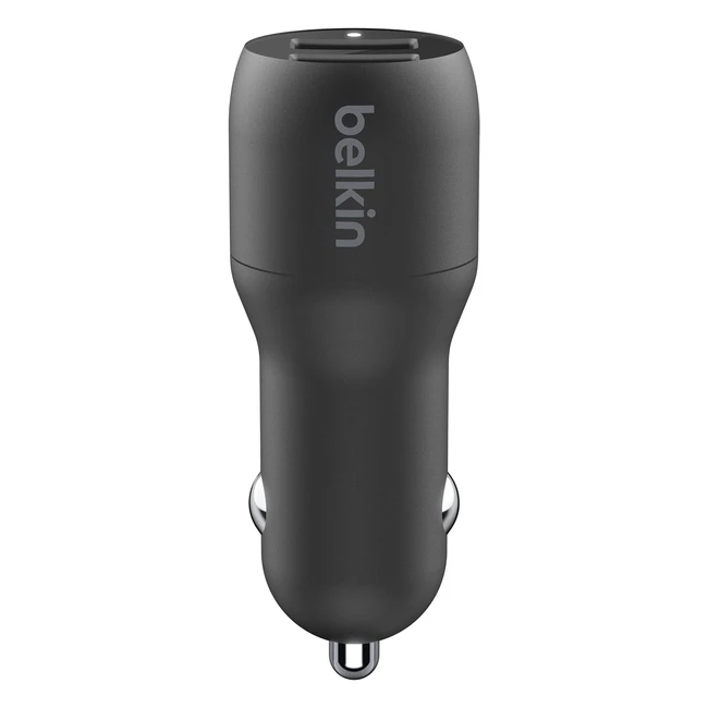 Belkin Dual USB Car Charger 24W - Boost Charge Dual Port - iPhone & Android Car Charger