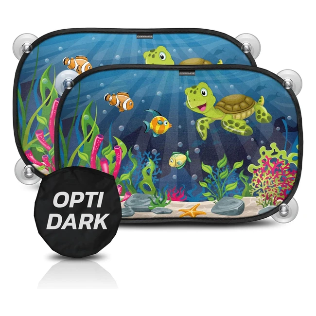 Tendine Parasole Auto Bambini 48x30cm - Protezione Solare UV - Montaggio Semplic