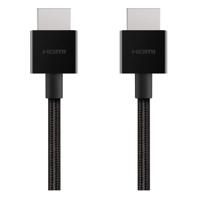 Belkin Ultra HD High Speed HDMI Cable 2018 - 6.6ft (2m) - 4K120Hz & 8K60Hz - Dolby Vision/HDR10 - 48Gbps