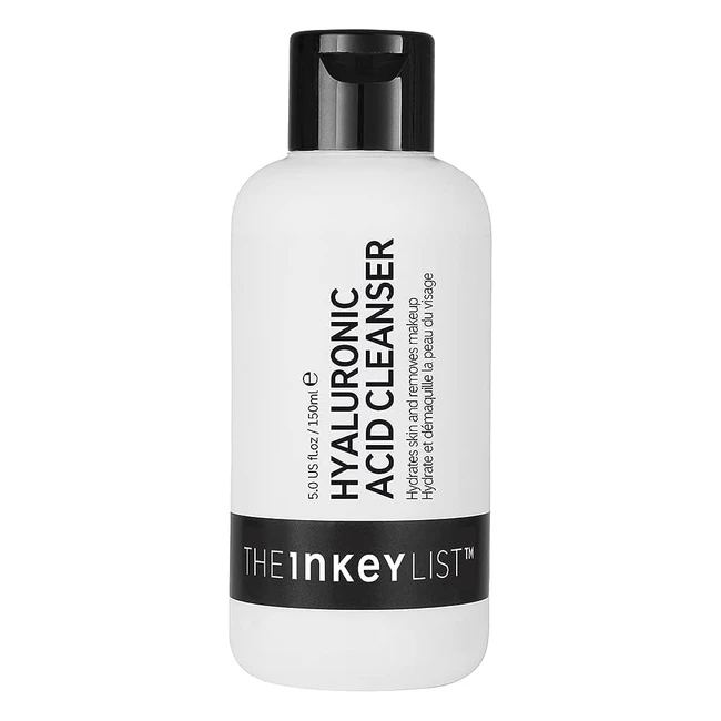 The Inkey List Hyaluronic Acid Cleanser 150ml - Cleanses, Hydrates Skin, Removes Makeup