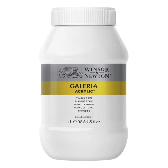 Winsor & Newton Pintura Acrílica 1 Litro - Brillo y Luminosidad - Alta Concentración de Pigmento