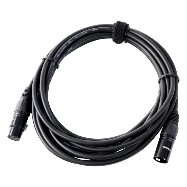 Cavo microfono XLR 5m Nero - Pronomic Stage XFXM5