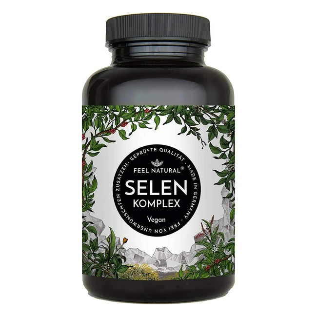 Hochdosierte Selen Tabletten - 200 g Selen - 365 Tabletten - Hohe Bioverfgbark