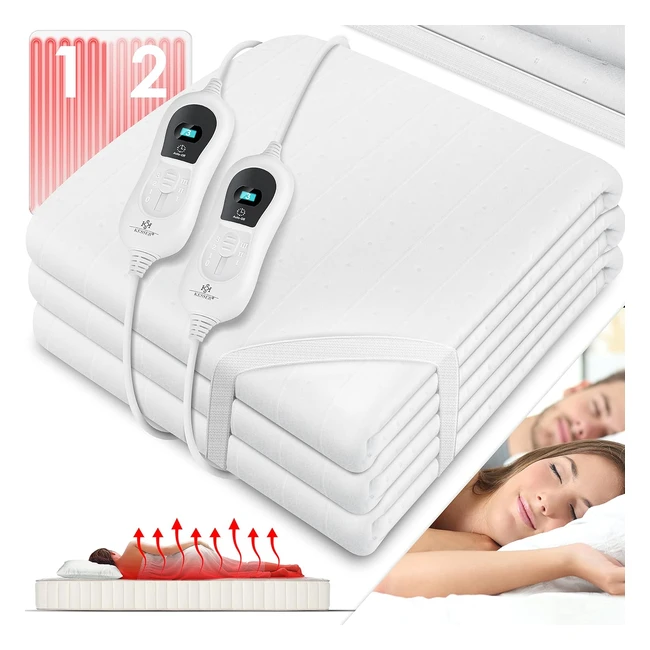 Kesser Doppelwrmeunterbett 160x140cm abschaltautomatik 2 Temperaturzonen fe