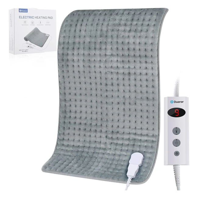 Manta eléctrica Duerer 45x85cm - 10 niveles de calentamiento, temporizadores y apagado automático