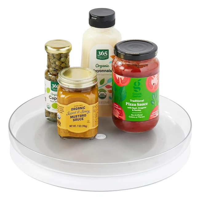 YouCopia FridgeView Fridge Turntable Lazy Susan Organizer 28cm White