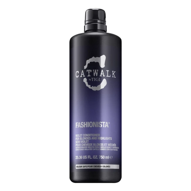 Acondicionador Violeta Matizador Catwalk by Tigi para Pelo Teñido y Rubio 750ml