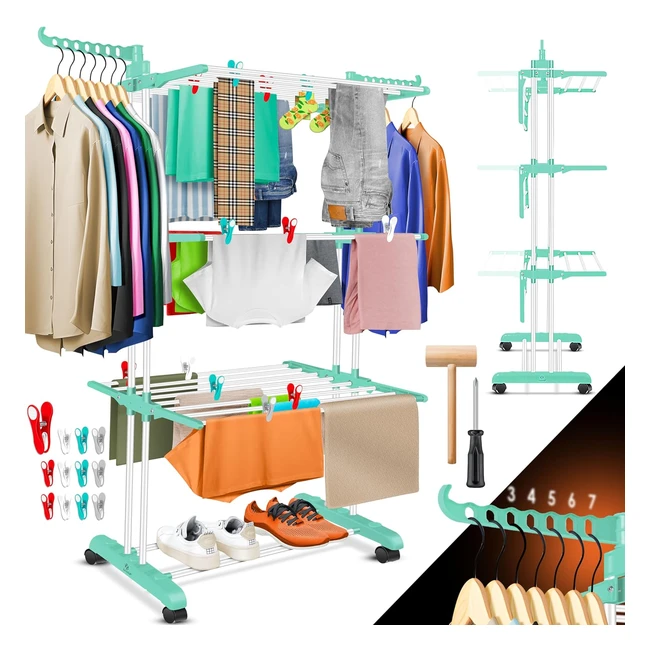 Kesser Wschestnder mit Rdern platzsparender Wschetrockner fr drinnen 