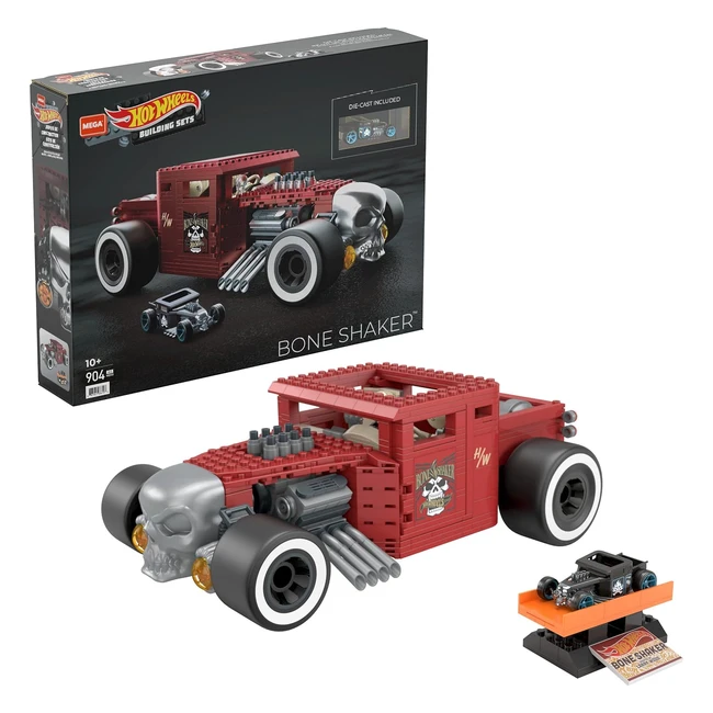 Mega Construx HBD50 Hot Wheels Bone Shaker Bausteine Set, 904 Bausteine, ab 10 Jahren