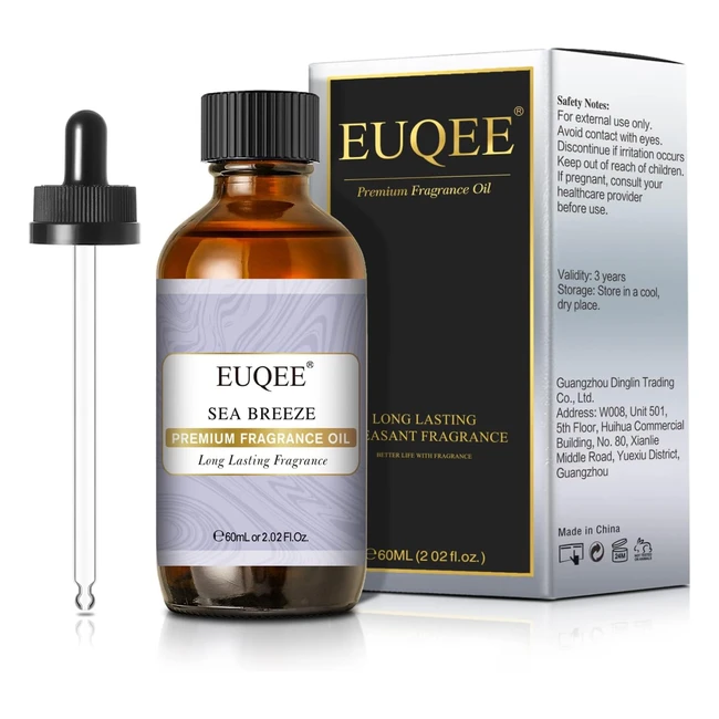 Olio Essenziale Brezza Marina 60ml - Euqee, Oli Essenziali per Diffusori