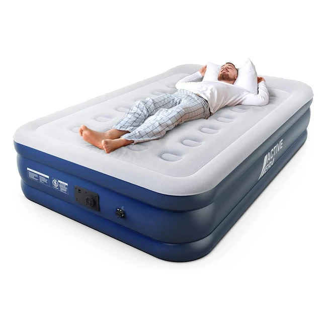 Active Era Air Bed - Premium Double Size Airbed with Electric Pump  Pillow
