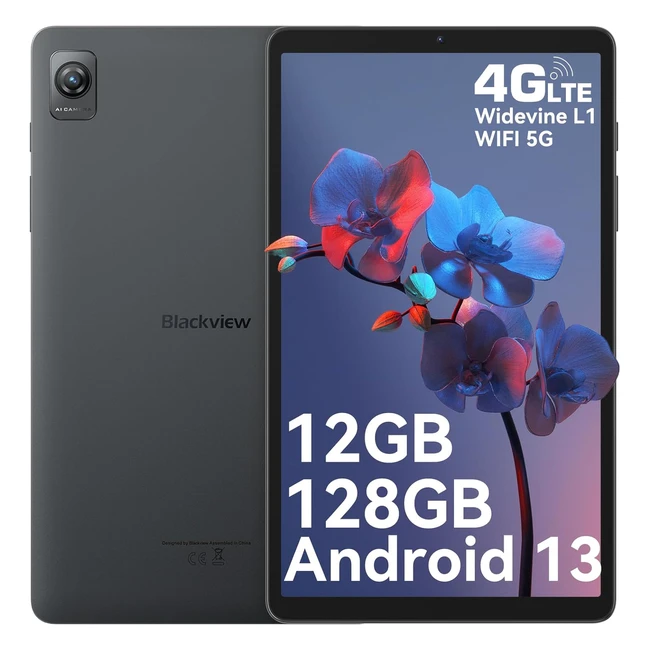 Tablette Blackview Tab60 - 12Go/128Go - Android 13 - Dual 4G LTE/5G - WiFi - 6050mAh - Dual Caméra - BT 5.0 - Type-C - Google GMS - Widevine L1