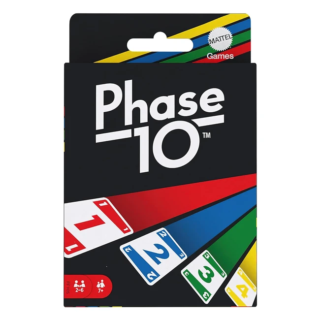 Phase 10 Card Game - Rummylike Sequences - 108 Cards - Mattel Games