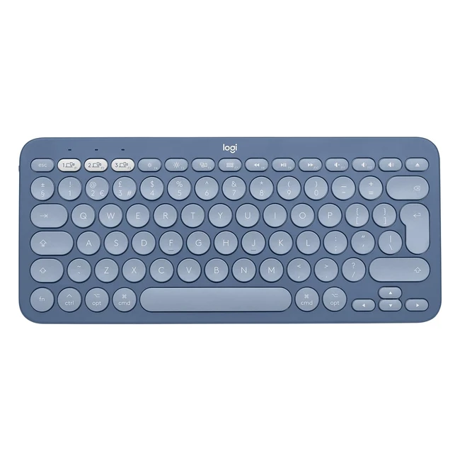 Logitech K380 per Mac - Tastiera Bluetooth Multidispositivo - Profilo Sottile - Compatibile con MacBook Pro, MacBook Air, iMac e iPad - Mirtillo