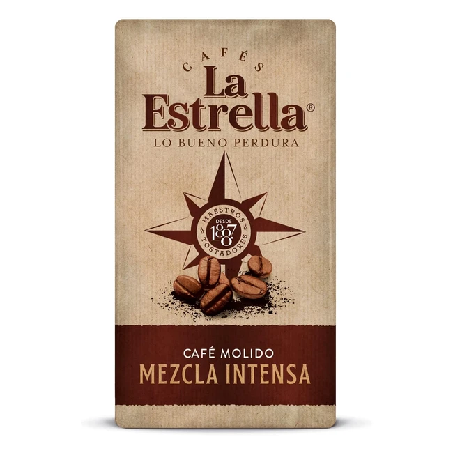 Caf molido Estrella Mezcla Intensa 250g - Sabor intenso para tus maanas