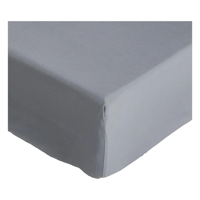 Drap-housse en microfibre gris foncé 200x200x30cm - Amazon Basics