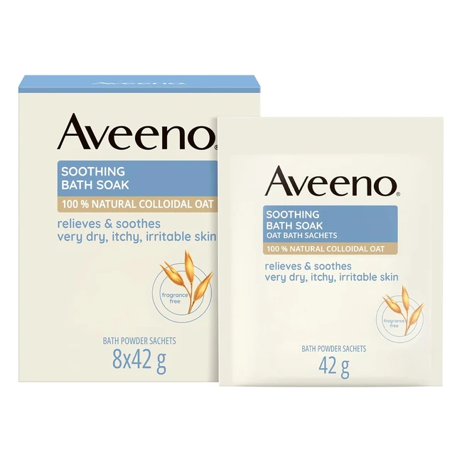 Aveeno Soothing Bath Soak - Relieves  Soothes Very Dry Itchy Irritable Skin -