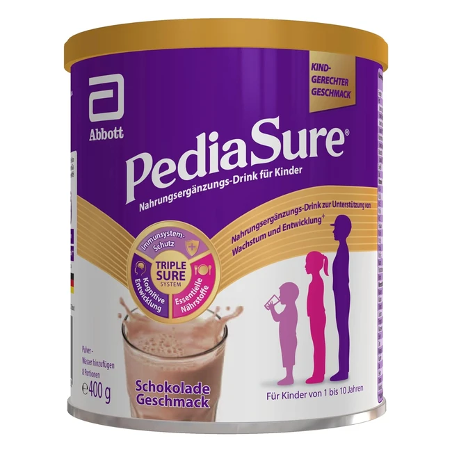 Pediasure Shake Schokolade 400g - Nahrungsergnzungsmittel fr Kinder mit 27 V