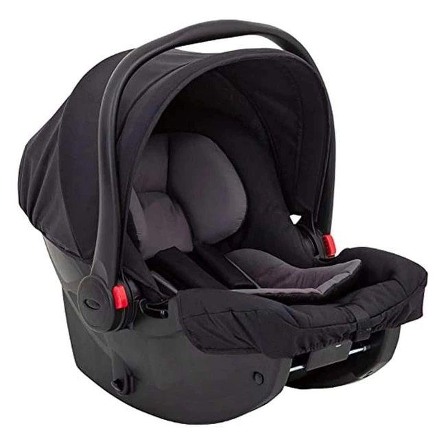 Seggiolino auto Graco SnugEssentials iSize - Compatibile con base Isofix - Nero/Grigio