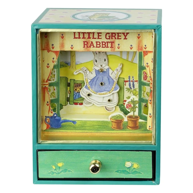 Trousselier Boite Musique Dancing Little Grey Rabbit - Cadeau Enfant