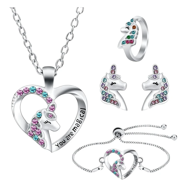 Set Gioielli Bambina Unicorno - Regalo Compleanno