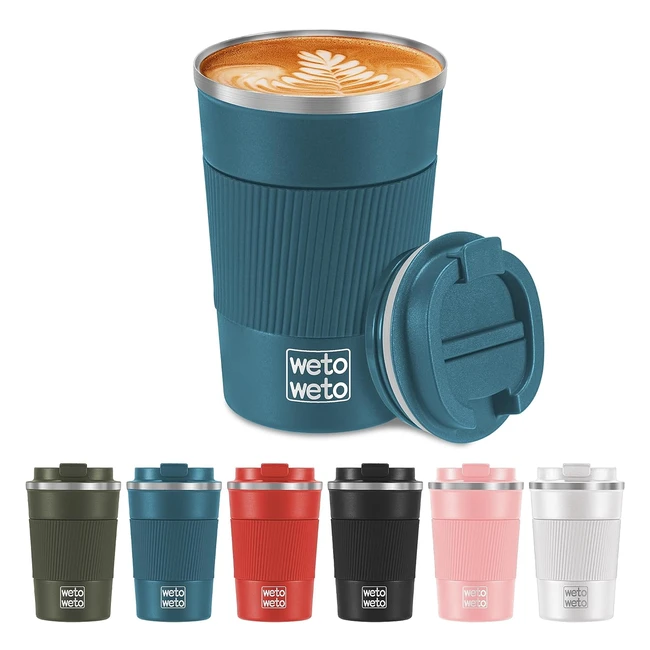 Tazza da caffè isolata Wetoweto 340 ml - A prova di fuoriuscita, termica e portatile