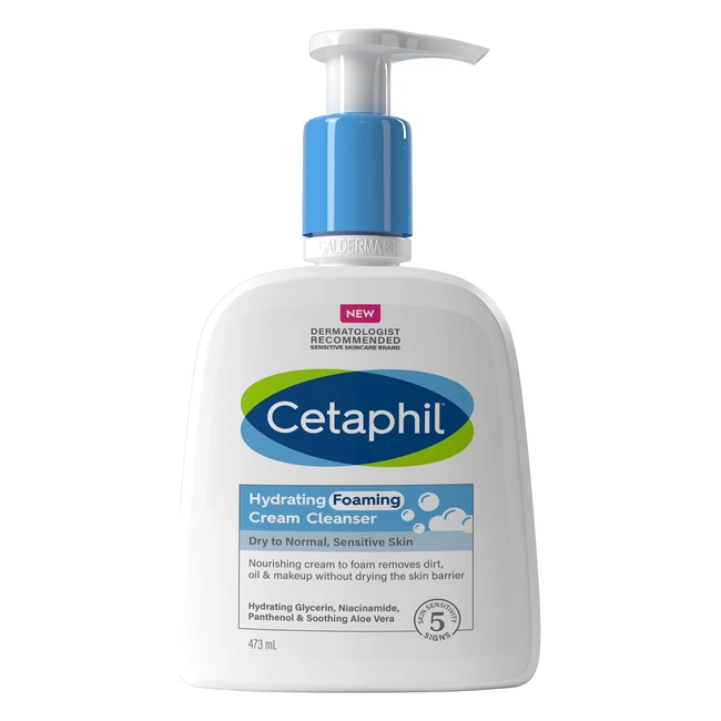 Cetaphil Hydrating Foaming Cream Cleanser - Niacinamide - 473ml