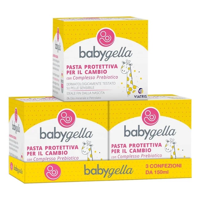 Babygella Pasta Protettiva per Cambio Pannolino 450 ml - Con Complesso Prebiotico