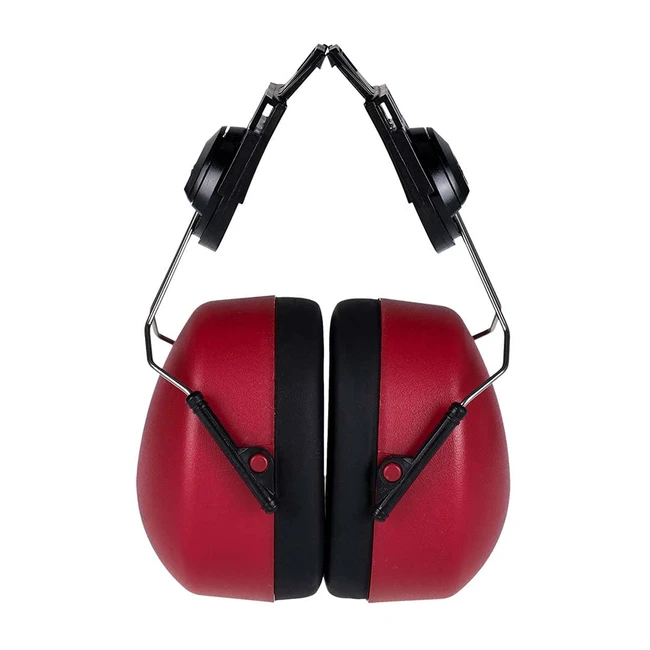 Portwest Clipon Ear Protector - Red Size One Size - PW42RER