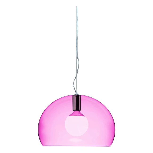 Lampada da soffitto Kartell Small Fly - Rosa - Ref. 38 - Design di Ferruccio Laviani