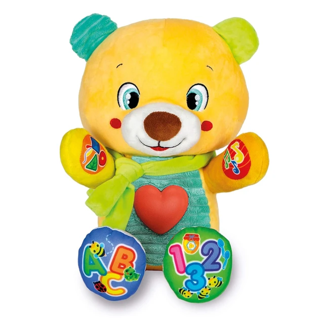 Peluche interactivo Clementoni Lele 255x30x16 cm - ¡Aprende y abraza con su corazón luminoso! #JugueteEducativo