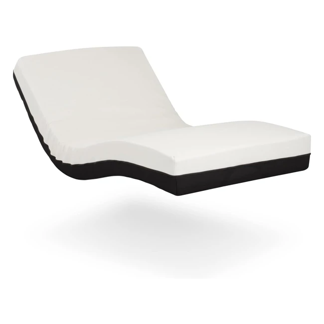 Matelas Gerialife 90x200 - Mousse à mémoire 20 cm - Housse en coton frais et respirant - Anti-acariens et antibactérien