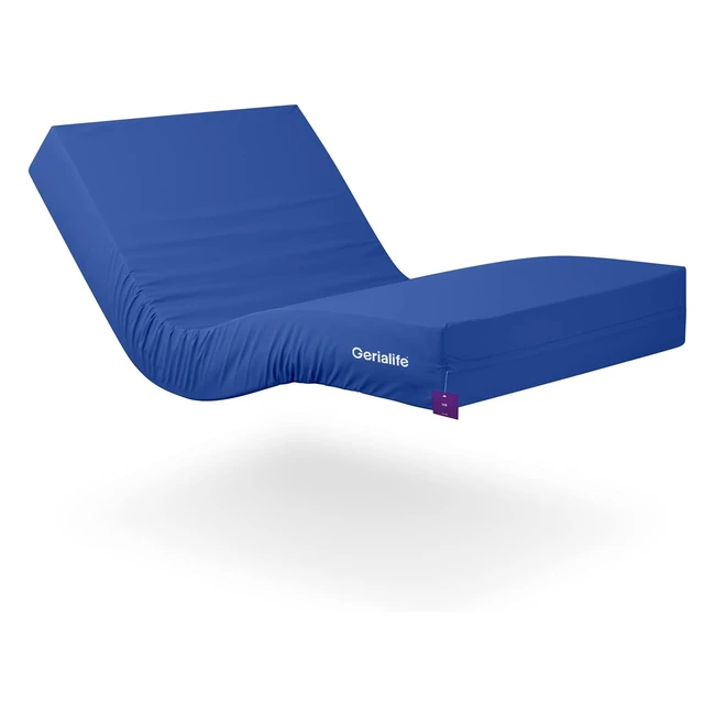 Matelas gériatrique 80x190 - 15 cm - Housse étanche - Nettoyage facile - Anti-acariens et anti-bactéries