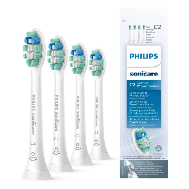 Philips Sonicare C2 Optimal Plaque Defence - 4er Pack Modell HX902410