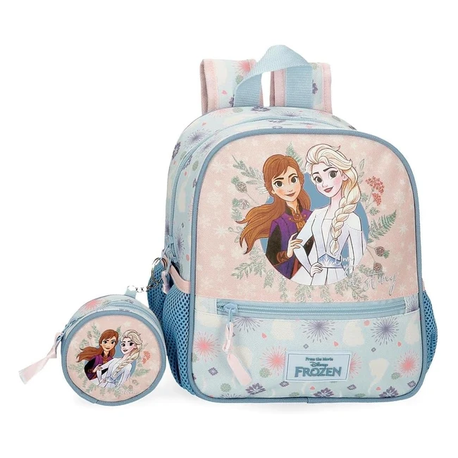 Mochila preescolar Disney Frozen, azul, 23x25x10 cm, poliéster 575L