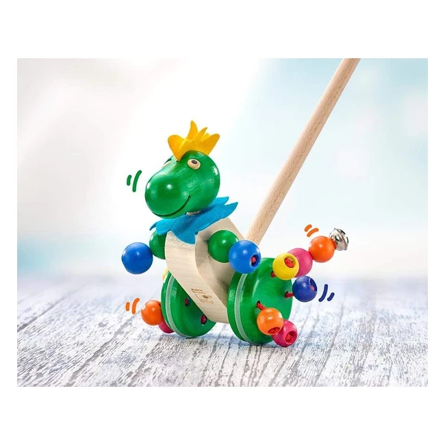 Giocattolo da spingere tattolo in legno 21 cm - Selecta 62027