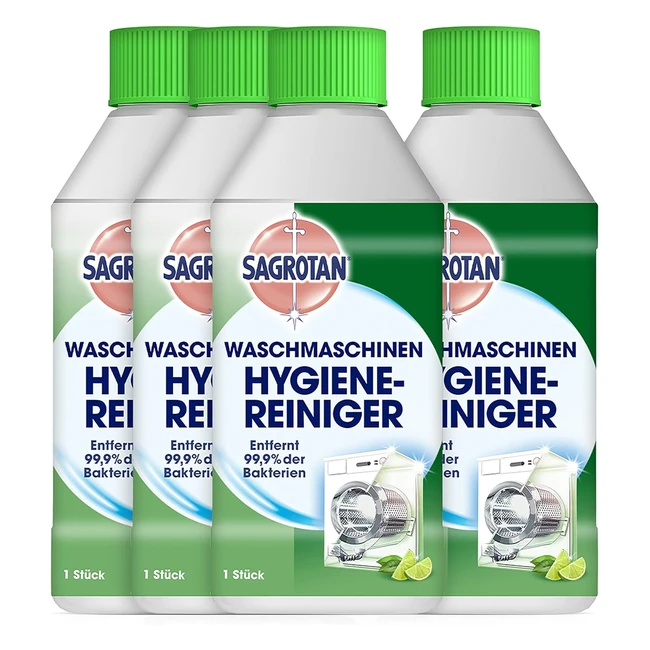 Sagrotan Waschmaschinenhygiene Reiniger, hygienische Reinigung, 4 x 250ml