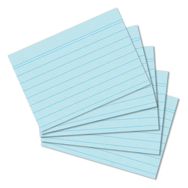 Tarjetas A5 Azul Herlitz 1150507 - Papel 170g/m² - 100 Unidades