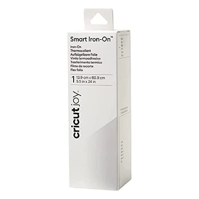 Cricut Smart IronOn Vinile Bianco per Gioia - Ref. 12345 - Facile da Tagliare e Rimuovere
